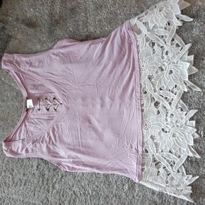 Venus Lace V Neck Tank Top